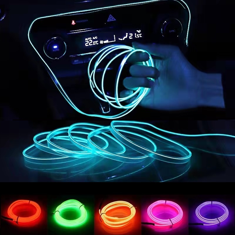 Car Accessories For Decoration - 10 متر/3 متر/5 متر النيون LED