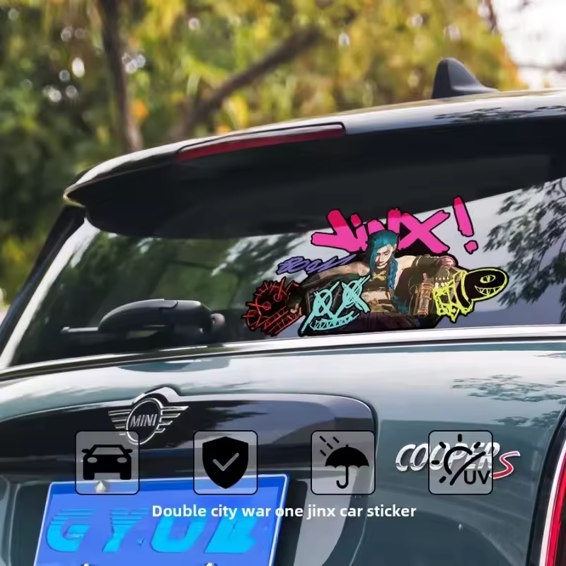 ملصق سيارة عاكس للضوء بتصميم ج - مراجعة Car Accessories For Decoration وسعره