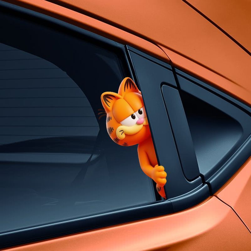 ملصقات غارفيلد الكرتونية اللطي - مراجعة Car Accessories For Decoration وسعره