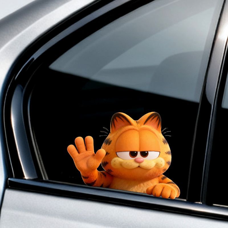 ملصقات غارفيلد الكرتونية اللطي - مراجعة Car Accessories For Decoration وسعره