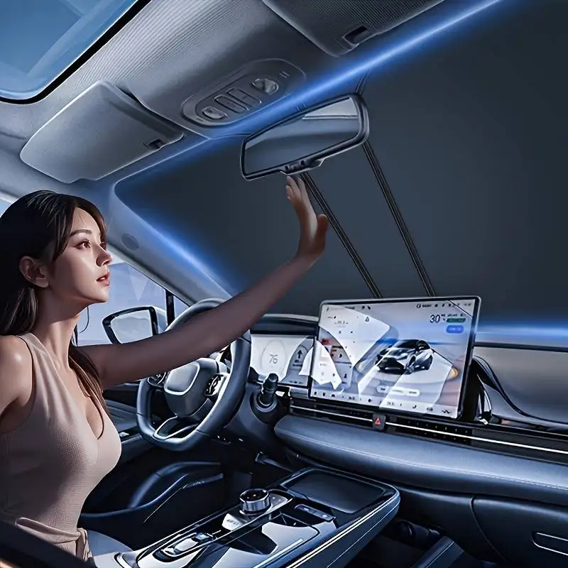 واقي شمس أمامي للسيارة قابل لل - مراجعة Car Accessories Interior وسعره